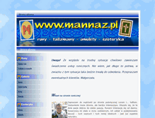 Tablet Screenshot of mannaz.pl